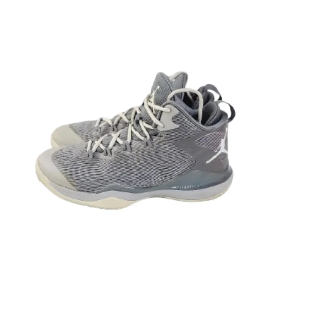 Jordan Men's Grey‎ White Super Fly 3 High Top Basketball Shoes Size US 9.5
